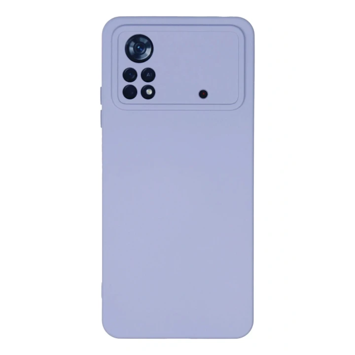 Xiaomi Poco X4 Pro 5G Kılıf Nano içi Kadife Silikon - Lila