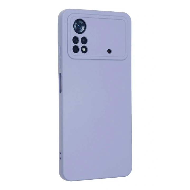 Xiaomi Poco X4 Pro 5G Kılıf Nano içi Kadife Silikon - Lila