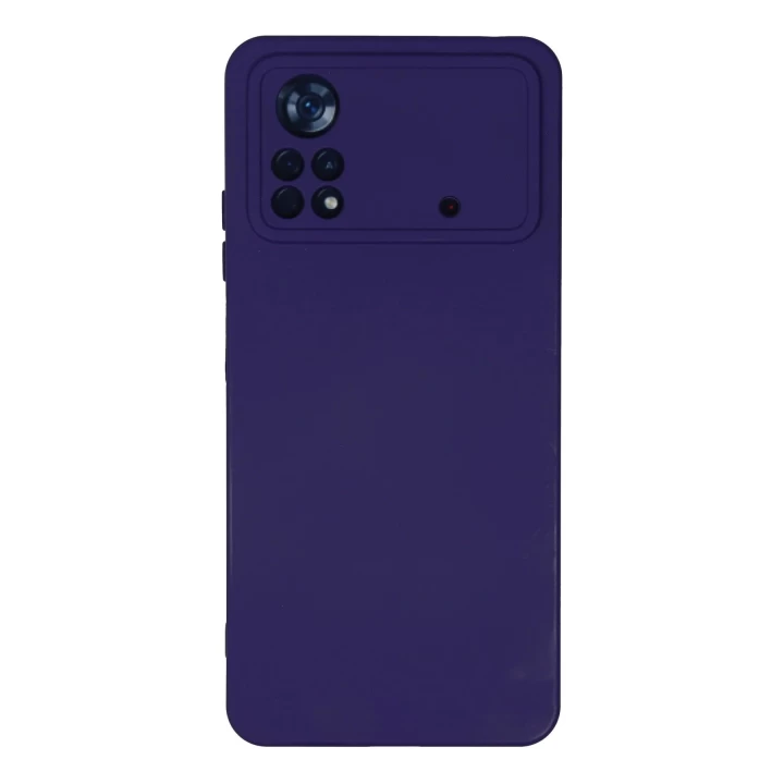 Xiaomi Poco X4 Pro 5G Kılıf Nano içi Kadife Silikon - Mor