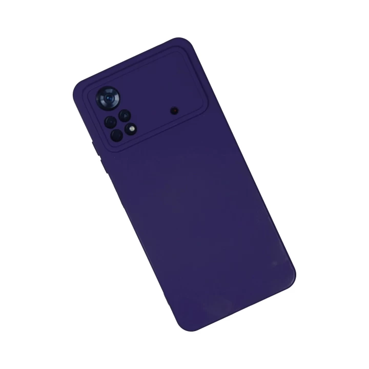 Xiaomi Poco X4 Pro 5G Kılıf Nano içi Kadife Silikon - Mor