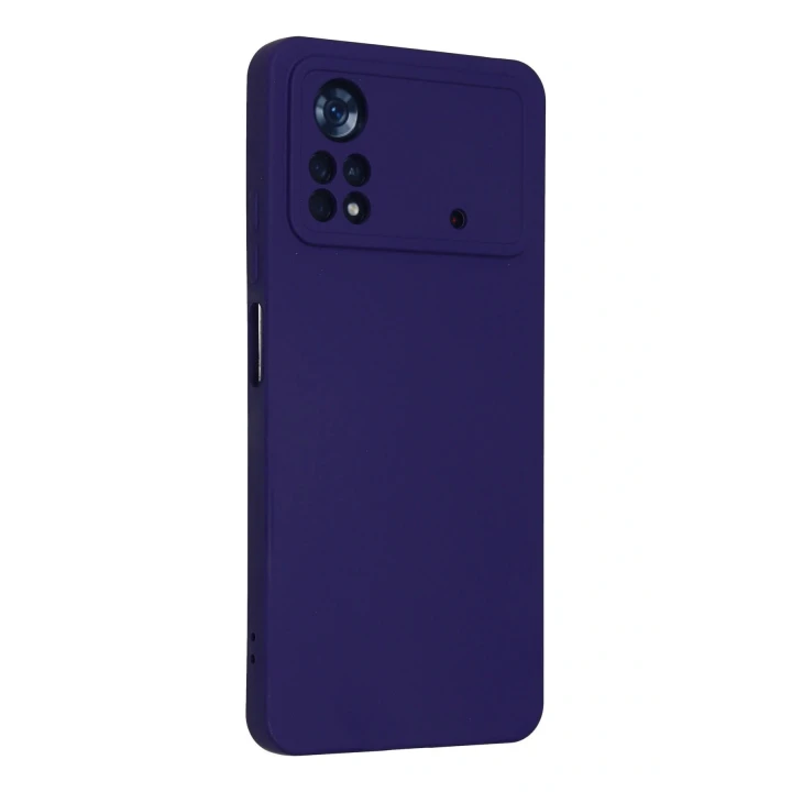 Xiaomi Poco X4 Pro 5G Kılıf Nano içi Kadife Silikon - Mor