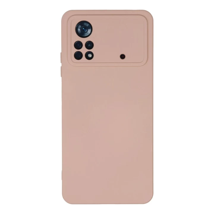 Xiaomi Poco X4 Pro 5G Kılıf Nano içi Kadife Silikon - Pudra
