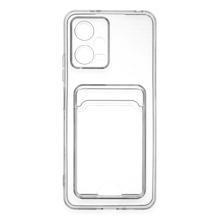 Xiaomi Poco X5 5G Kılıf Kart Şeffaf Silikon - Şeffaf