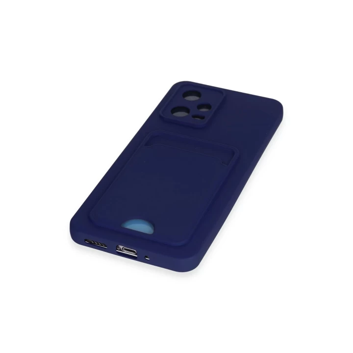 Xiaomi Poco X5 5G Kılıf Kelvin Kartvizitli Silikon - Lacivert
