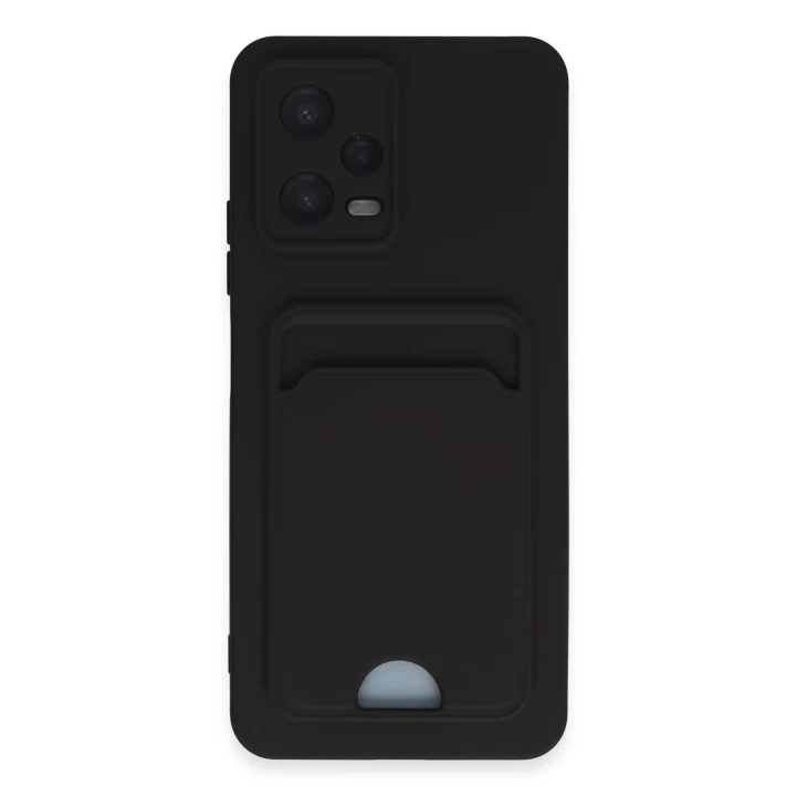 Xiaomi Poco X5 5G Kılıf Kelvin Kartvizitli Silikon - Siyah