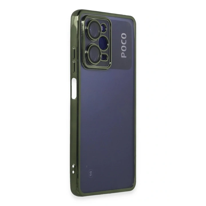 Xiaomi Poco X5 Pro 5G Kılıf Razer Lensli Silikon - Yeşil
