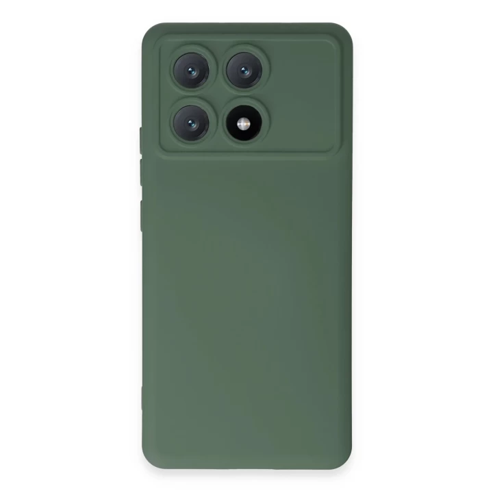 Xiaomi Poco X6 Pro Kılıf Nano içi Kadife Silikon - Koyu Yeşil