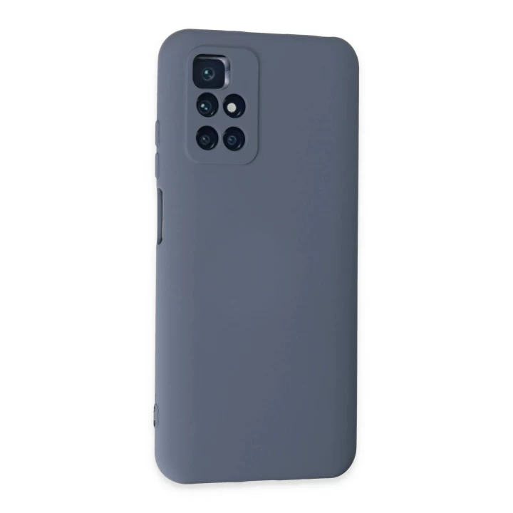 Xiaomi Redmi 10 2022 Kılıf Nano içi Kadife Silikon - Gri