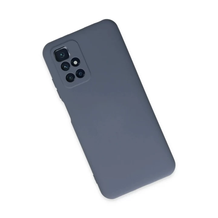 Xiaomi Redmi 10 2022 Kılıf Nano içi Kadife Silikon - Gri
