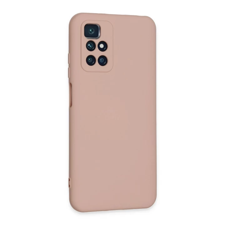 Xiaomi Redmi 10 2022 Kılıf Nano içi Kadife Silikon - Pudra