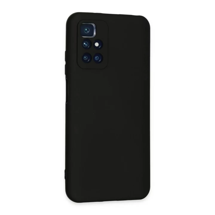 Xiaomi Redmi 10 2022 Kılıf Nano içi Kadife Silikon - Siyah
