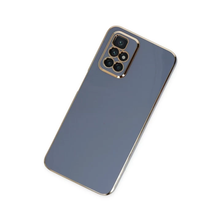 Xiaomi Redmi 10 2022 Kılıf Volet Silikon - Mavi