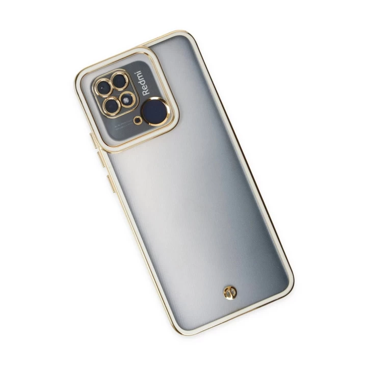 Xiaomi Redmi 10C Kılıf Liva Lens Silikon - Beyaz