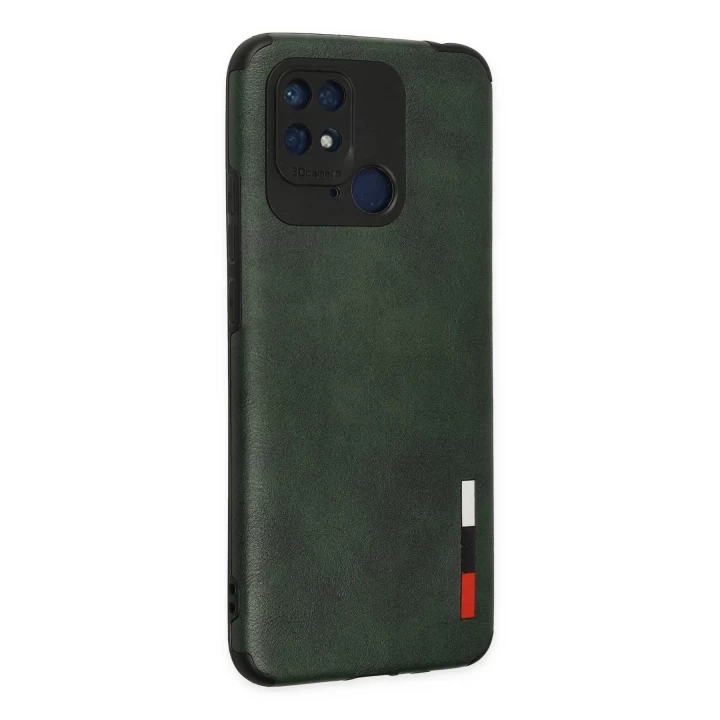 Xiaomi Redmi 10C Kılıf Loop Deri Silikon - Yeşil