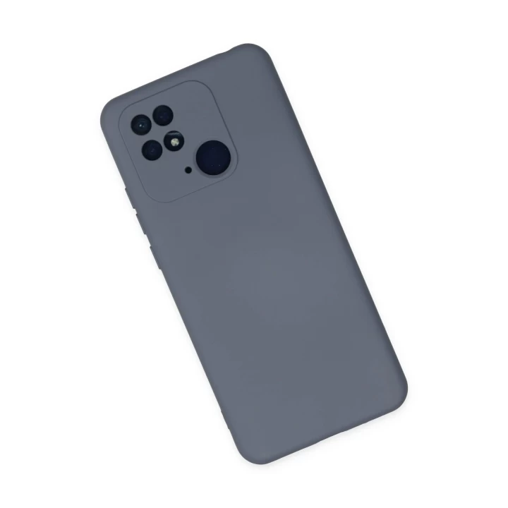 Xiaomi Redmi 10C Kılıf Nano içi Kadife Silikon - Gri