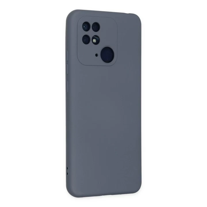 Xiaomi Redmi 10C Kılıf Nano içi Kadife Silikon - Gri