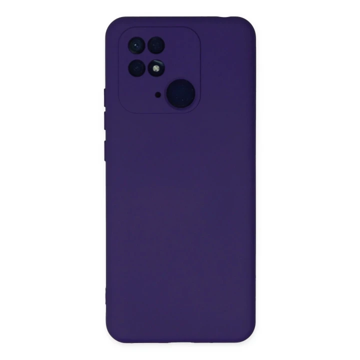 Xiaomi Redmi 10C Kılıf Nano içi Kadife Silikon - Mor