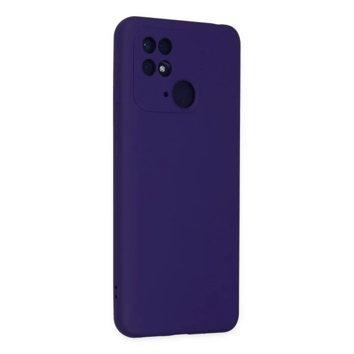 Xiaomi Redmi 10C Kılıf Nano içi Kadife Silikon - Mor