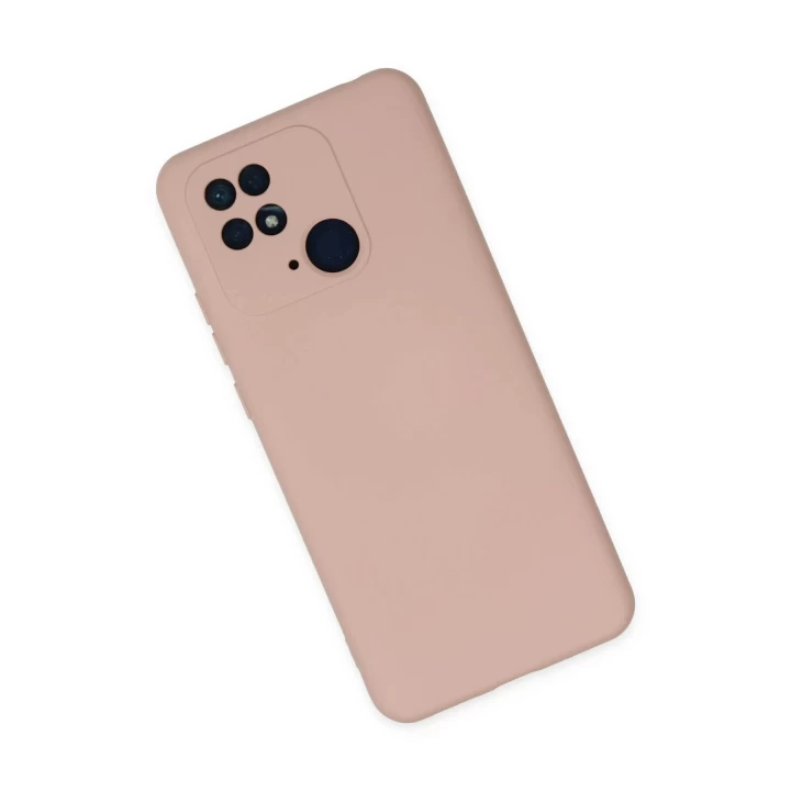 Xiaomi Redmi 10C Kılıf Nano içi Kadife Silikon - Pudra