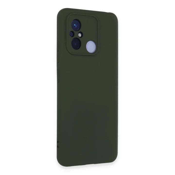 Xiaomi Redmi 12C Kılıf Nano içi Kadife Silikon - Koyu Yeşil