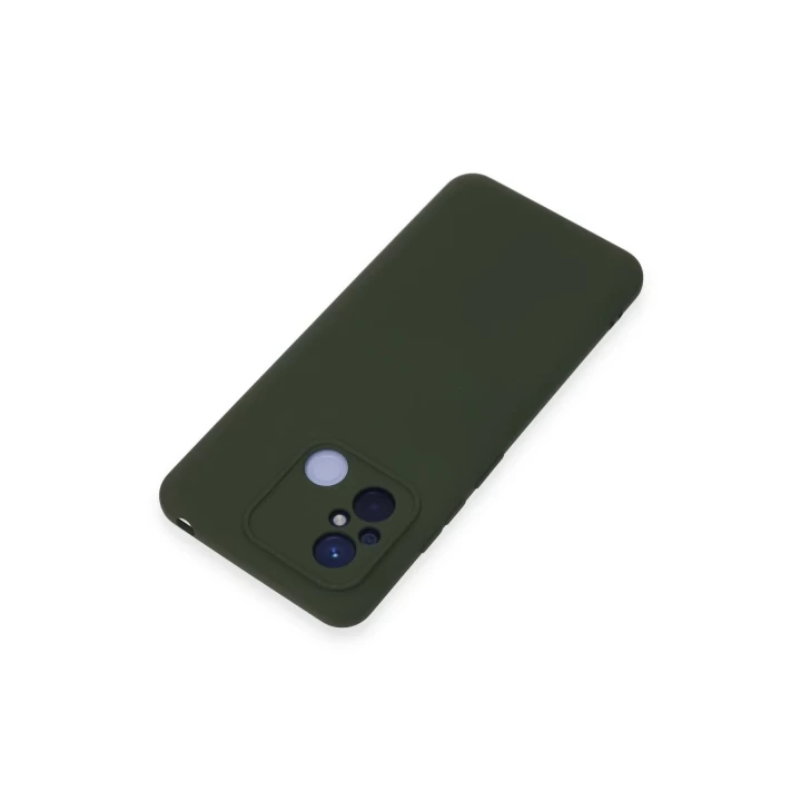 Xiaomi Redmi 12C Kılıf Nano içi Kadife Silikon - Koyu Yeşil