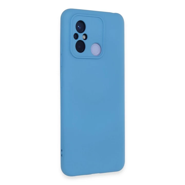 Xiaomi Redmi 12C Kılıf Nano içi Kadife Silikon - Mavi