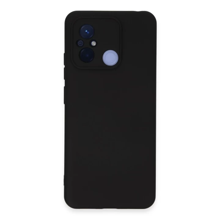 Xiaomi Redmi 12C Kılıf Nano içi Kadife Silikon - Siyah