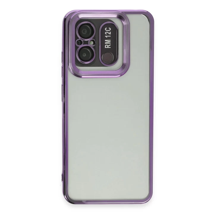 Xiaomi Redmi 12C Kılıf Slot Silikon - Mor