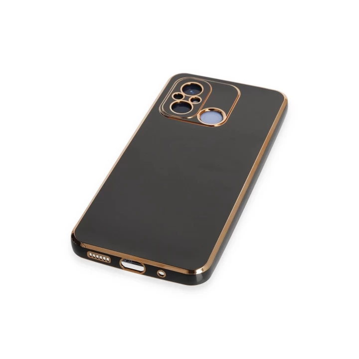 Xiaomi Redmi 12C Kılıf Volet Silikon - Siyah