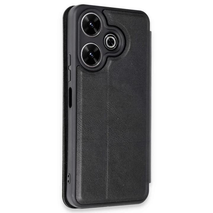 Xiaomi Redmi 13 4G Kılıf Flip Cover - Siyah