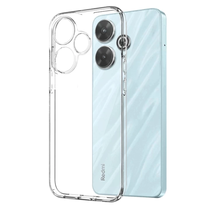 Xiaomi Redmi 13 4G Kılıf Kart Şeffaf Silikon - Şeffaf