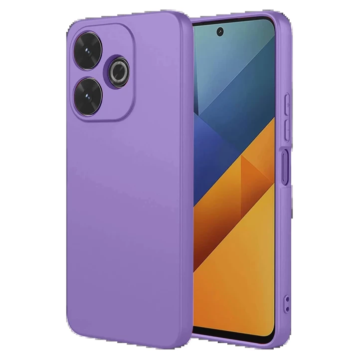 Xiaomi Redmi 13 4G Kılıf Nano içi Kadife Silikon - Lila