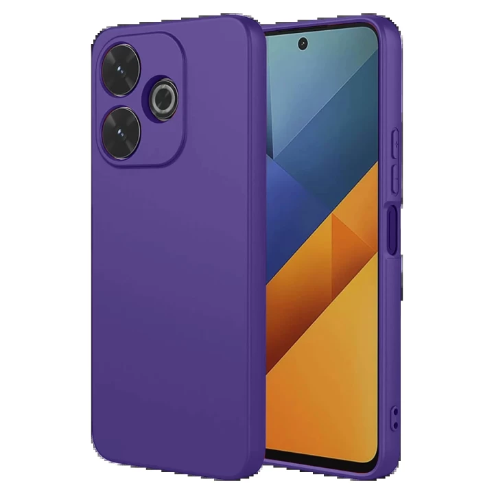 Xiaomi Redmi 13 4G Kılıf Nano içi Kadife Silikon - Mor