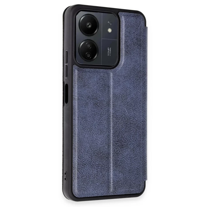 Xiaomi Redmi 13C Kılıf Flip Cover - Lacivert