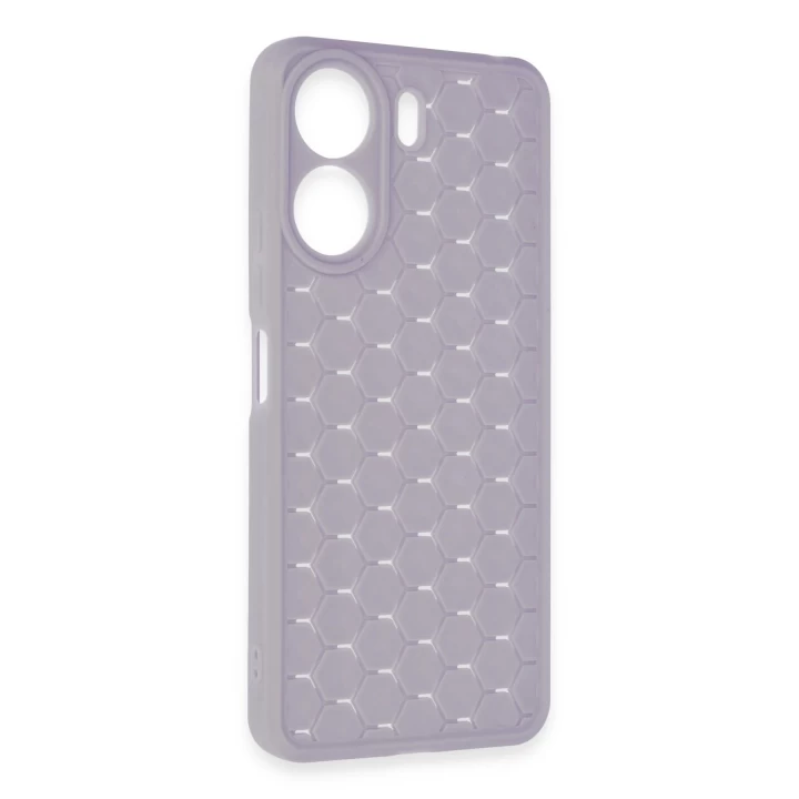 Xiaomi Redmi 13C Kılıf Petek Silikon Kapak - Lila