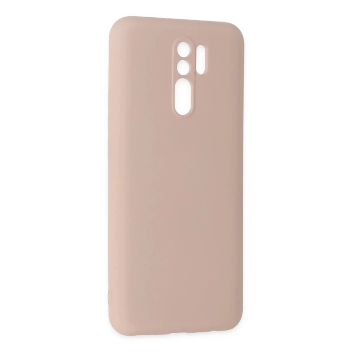 Xiaomi Redmi 9 Kılıf Nano içi Kadife Silikon - Pudra