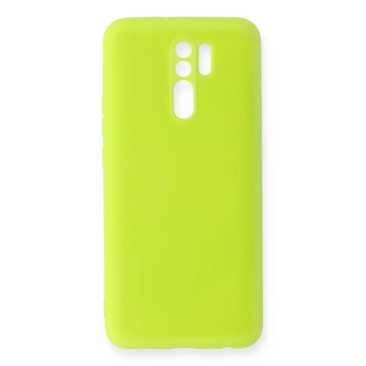 Xiaomi Redmi 9 Kılıf Nano içi Kadife Silikon - Sarı