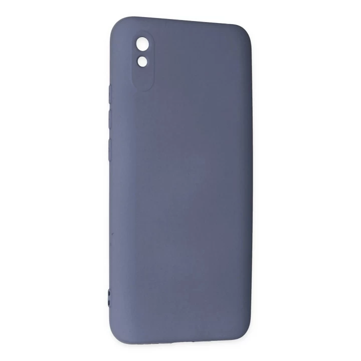 Xiaomi Redmi 9A Kılıf Nano içi Kadife Silikon - Gri