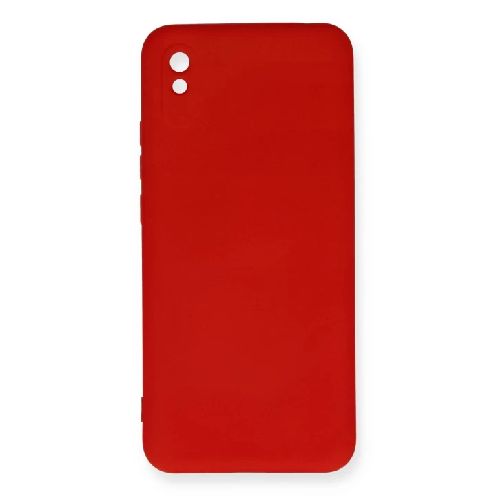 Xiaomi Redmi 9A Kılıf Nano içi Kadife Silikon - Kırmızı