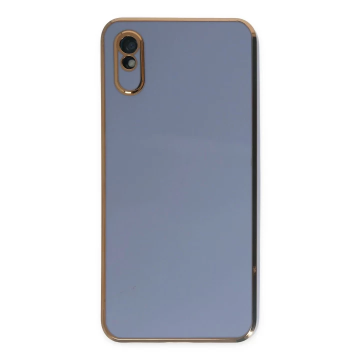 Xiaomi Redmi 9A Kılıf Volet Silikon - Mavi