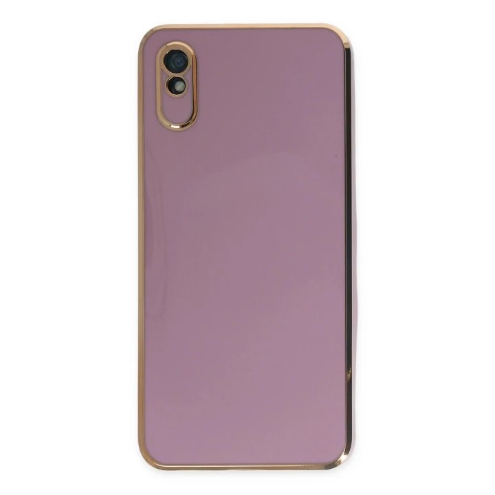 Xiaomi Redmi 9A Kılıf Volet Silikon - Mor