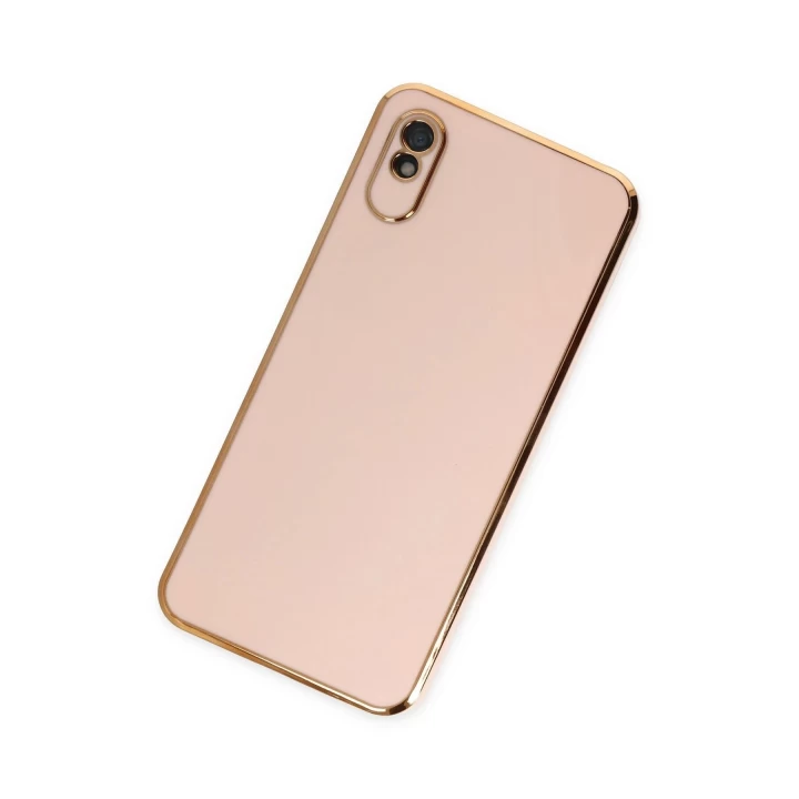 Xiaomi Redmi 9A Kılıf Volet Silikon - Pembe
