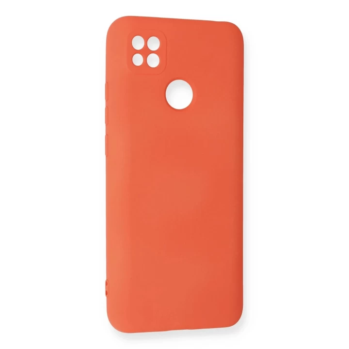 Xiaomi Redmi 9C Kılıf Nano içi Kadife Silikon - Turuncu