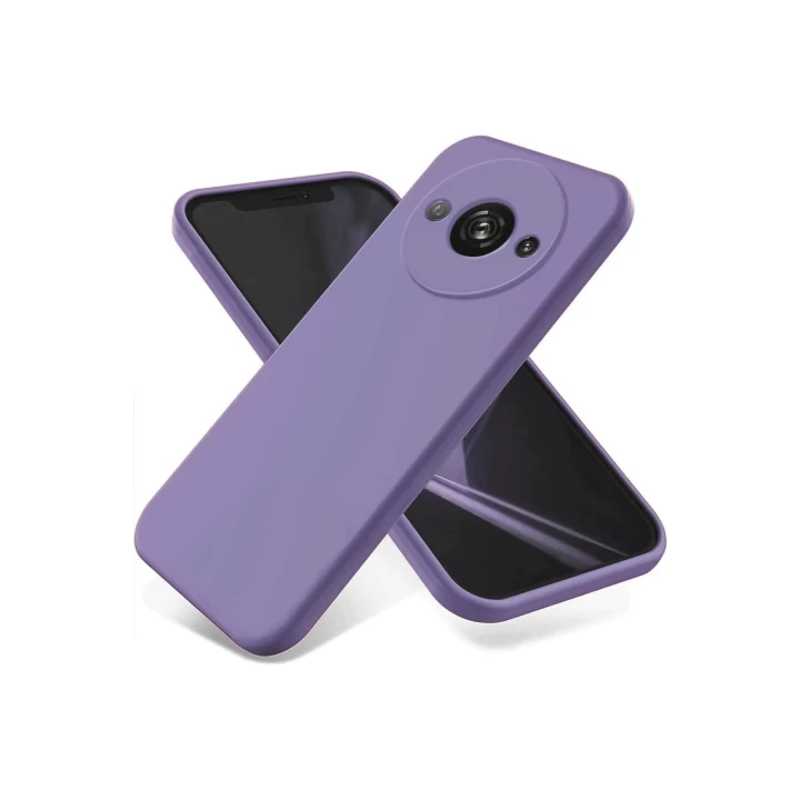 Xiaomi Redmi A3 4G Kılıf First Silikon - Lila