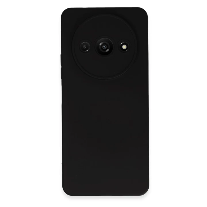 Xiaomi Redmi A3 4G Kılıf Nano içi Kadife Silikon - Siyah