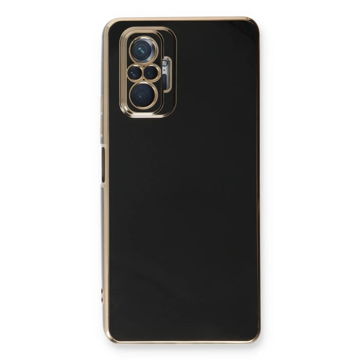Xiaomi Redmi Note 10 Pro Kılıf Volet Silikon - Siyah