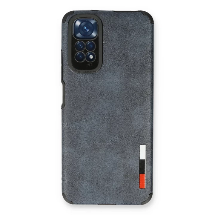 Xiaomi Redmi Note 11 Kılıf Loop Deri Silikon - Lacivert