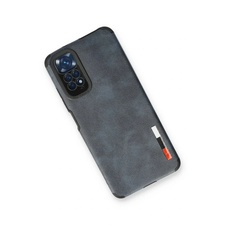 Xiaomi Redmi Note 11 Kılıf Loop Deri Silikon - Lacivert