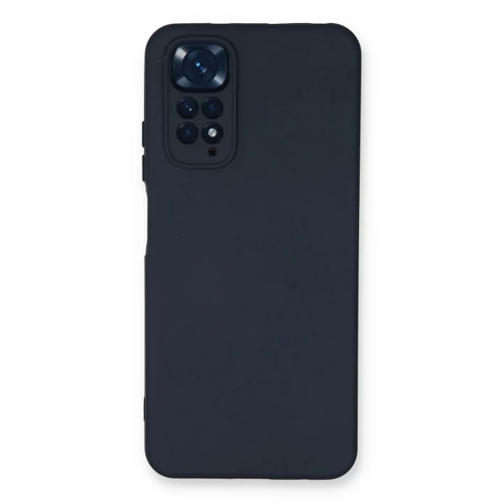 Xiaomi Redmi Note 11 Kılıf Nano içi Kadife Silikon - Lacivert