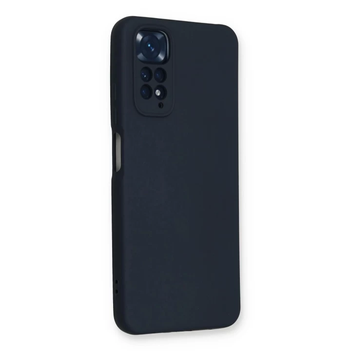 Xiaomi Redmi Note 11 Kılıf Nano içi Kadife Silikon - Lacivert